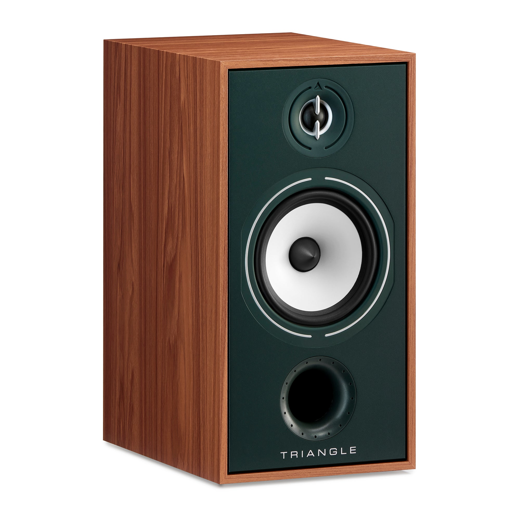 Triangle Hifi Enceintes Bibliothèque Borea BR04 Chene vert pictures packshot 3/4